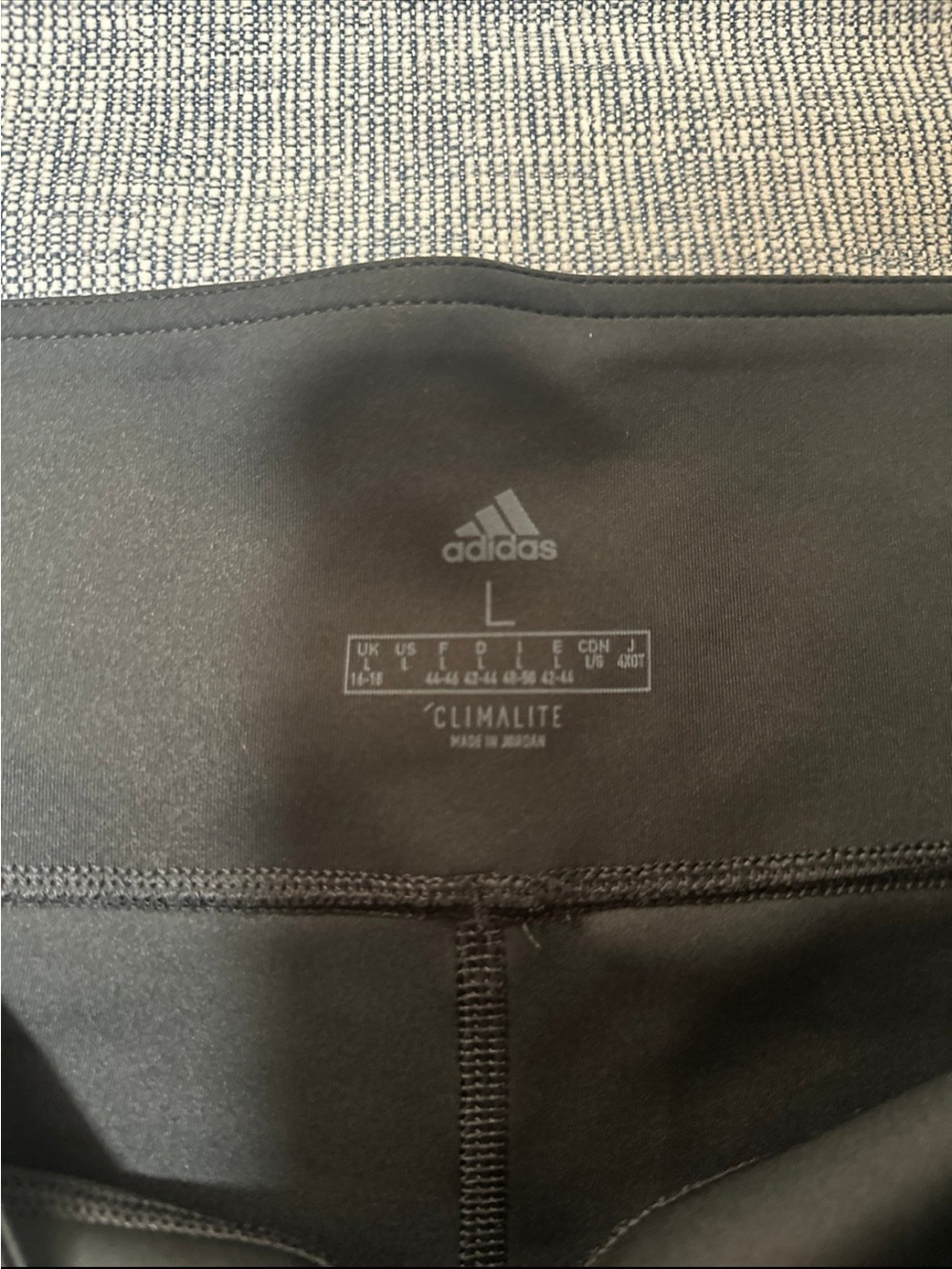 adidas Black Bike Shorts with White Side Stripes - Picture 2 of 3